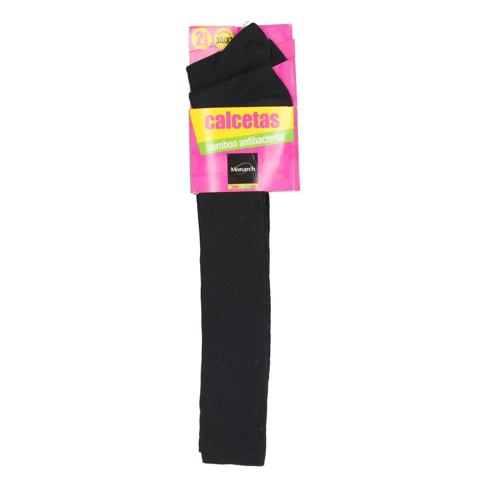 Calcetines Escolares Niña Monarch / 2 Unidades, 80% Bamboo