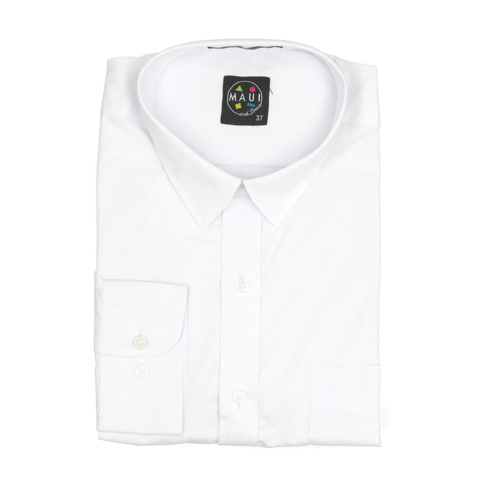 Camisa Escolar Unisex Maui, Tallas 36, 38 y 40