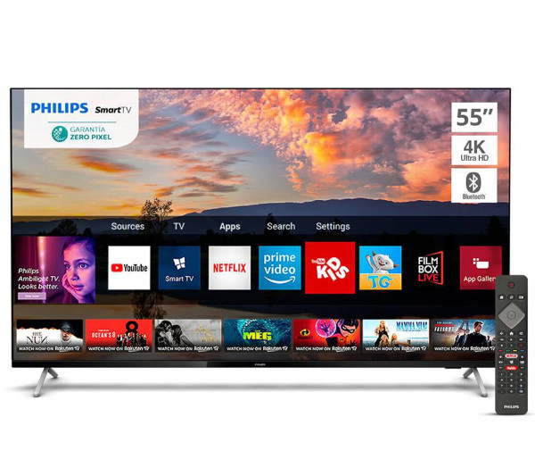 LED Philips 55" 4K UHD Smart TV