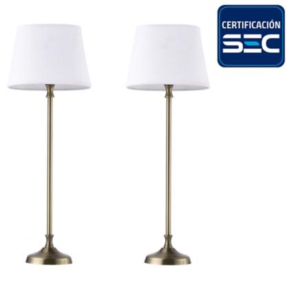 Pack Lámparas De Mesa Bursa Luz Blanco