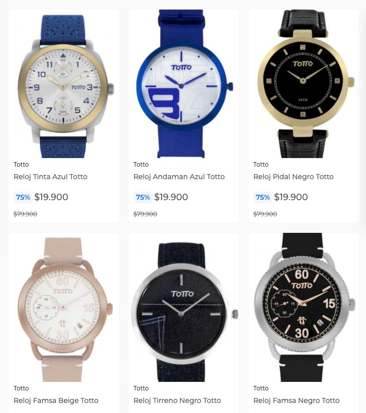 Relojes Totto En Oferta. Varios Modelos Hombre Y Mujer