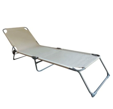 Reposera De Terraza Reclinable Beige