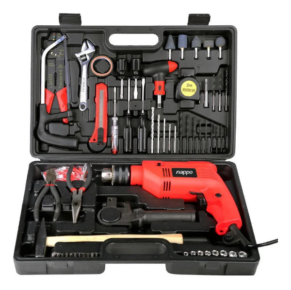 Kit Taladro Y Herramientas Nappo Con 120 Piezas