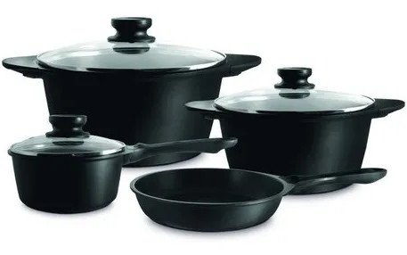 Batería De Cocina 7 Pzs Antiadherente Vulcano Ilko