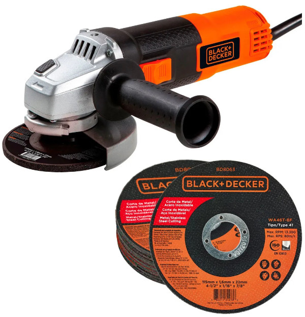 Esmeril 820w + 20 Disco Corte Black+Decker G720