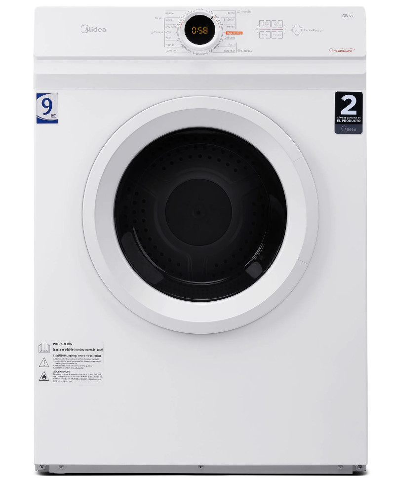 Secadora Frontal 9 Kilos Midea MD100A90/W