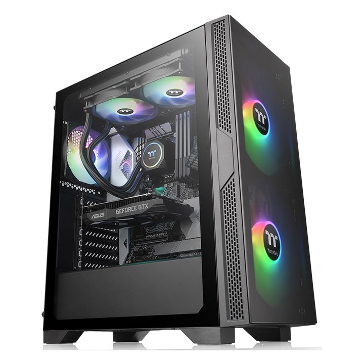 Gabinete Gamer Thermaltake Versa T25 TG, Vidrio Templado, Mid-Tower, ATX, Micro-ATX, Mini-ITX