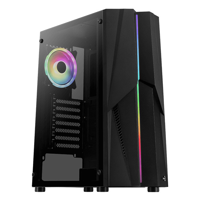 Gabinete Gamer Aerocool Mecha, RGB, Vidrio templado, Mid-Tower, ATX, MicroATX, Mini-ITX