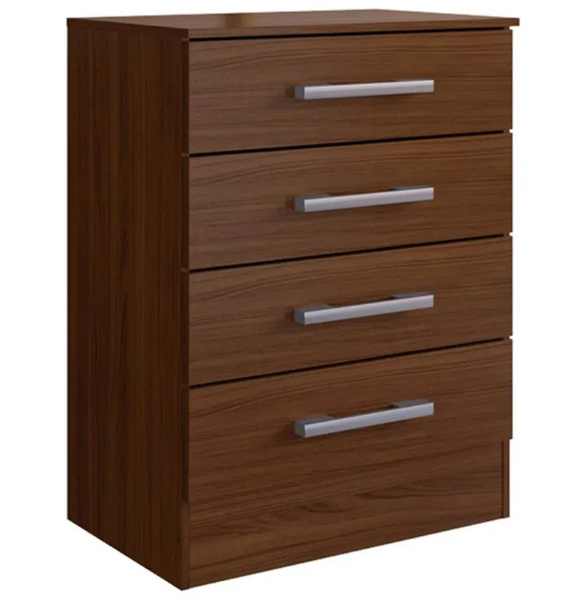 Comoda 4 Cajones Mueble Tocador Tabaco