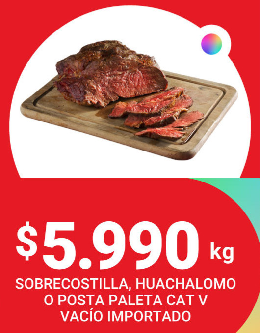 Sobrecostilla, Huachalomo, Punta Paleta, Posta Paleta, Carnicero O Abastero En Oferta En Santa Isabel