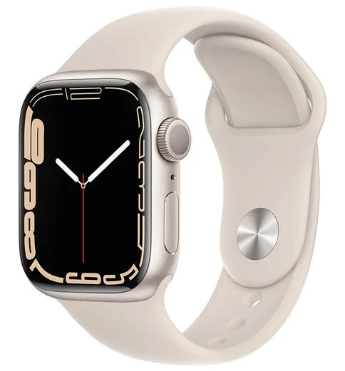 Apple Watch Series 7 GPS Caja De Aluminio Blanco Estelar 41mm