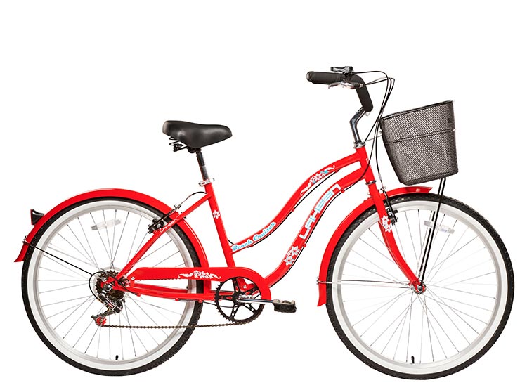 Bicicleta Lahsen Beach Aro 26 Rojo 2021