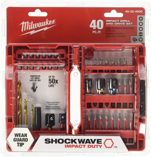 Set Juego De Puntas De Impacto Milwaukee 40 Pzs.