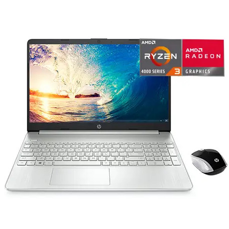 Notebook HP 15,6" HD Ryzen 3-4300U, 4GB RAM, 256GB SSD
