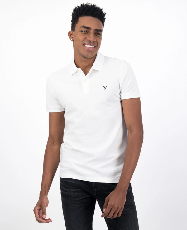 Polera American Eagle Pique Solid Flex New Icon Slim