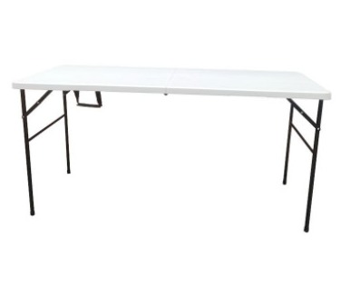 Mesa Plegable 152 Blanco Mainstays