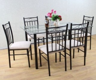 Juego Comedor Vidrio 6S Mainstays