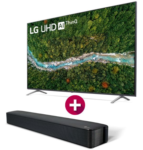 LED Smart TV 50" UHD 4K 50UP7700PSB + Soundbar SK1