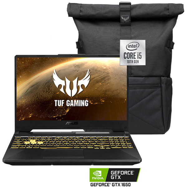 Notebook Gamer Asus TUF F15 Core i5-10300H 8GB, 512GB SSD, 15.6” NVIDIA GTX 1650