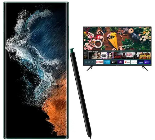 Samsung Galaxy S22 Ultra 128GB Green 6,8" + LED Samsung Smart TV 50 Pulgadas UHD 4K