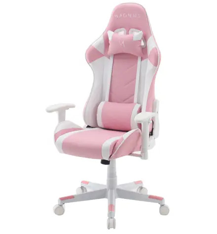 Silla Gamer Magnus Tyrus Blanco/Rosado
