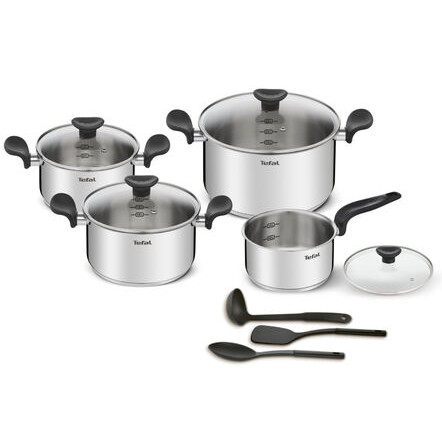 Set de Ollas Tefal Primary 11 Piezas Acero Inoxidable