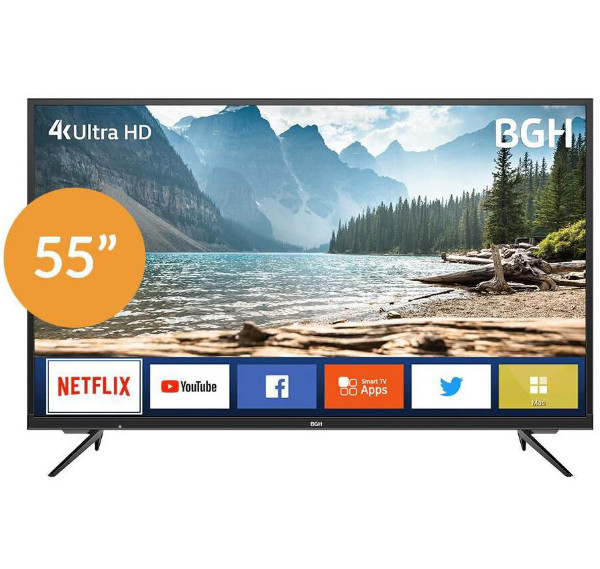 Led BGH 55 ", Ultra HD, 4K, Smart Tv