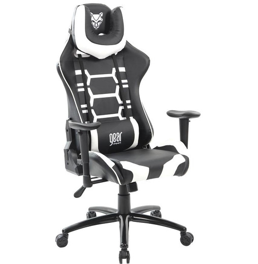 Silla Gamer Leeroy V2 Black/White Gear