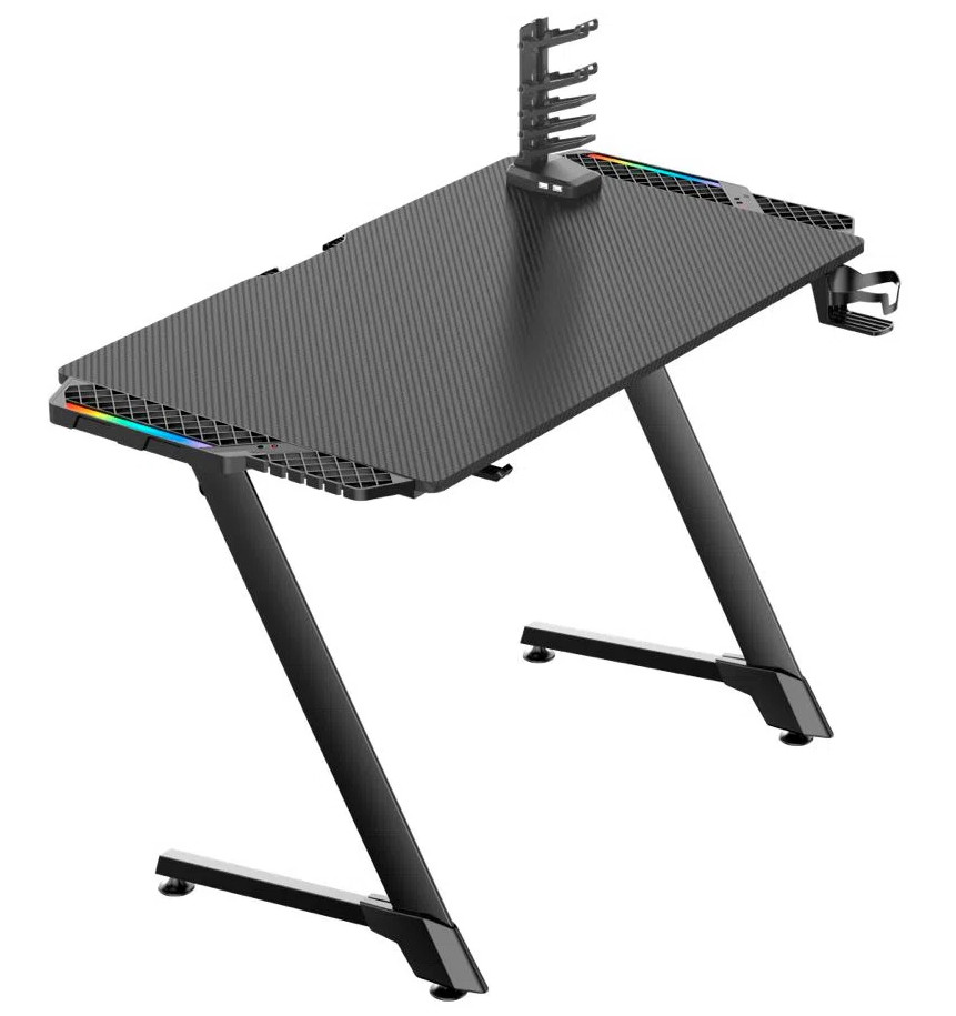 Mesa Escritorio Gamer Luces Led Rgb 116cm
