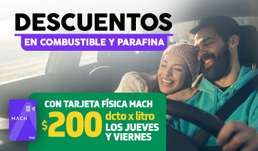 $200 Pesos De Descuento Por Litro En Combustibles Pagando Con Tarjeta Prepago Mach