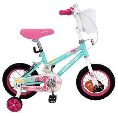 Bicicleta Ozark Trail Flutter Aro 12 Verde/Rosado