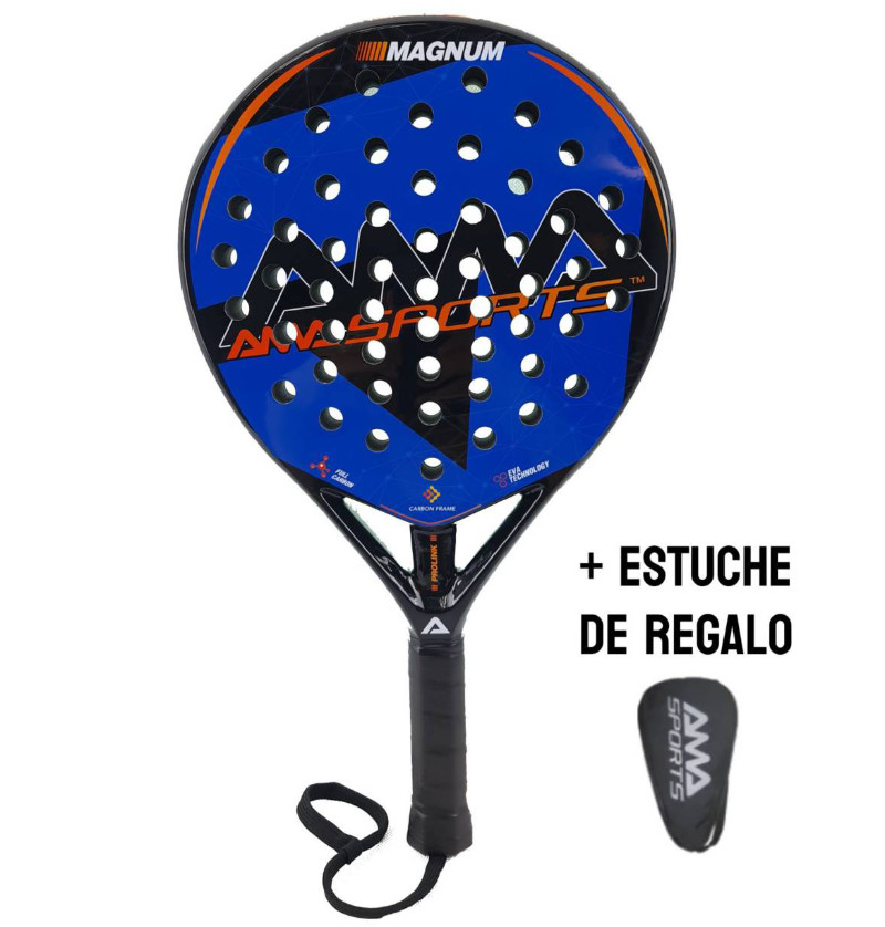 Pala Padel Amasport Magnum Carbono Incluye Estuche