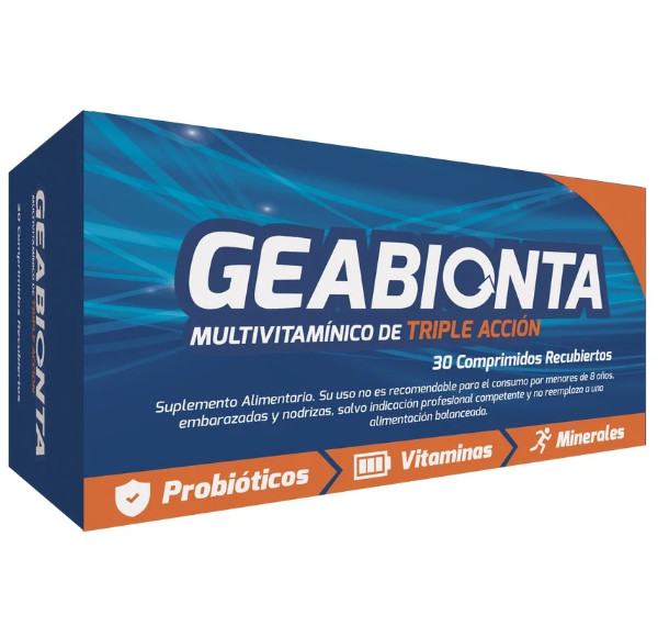 Geabionta Multivitamínico Triple Acción 30 Comprimidos Recubiertos