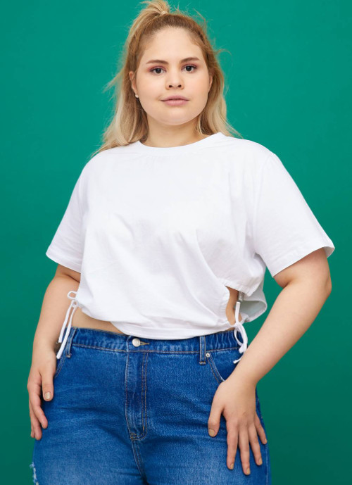 Polera Manga Corta Mujer Sybilla, Tallas Grandes