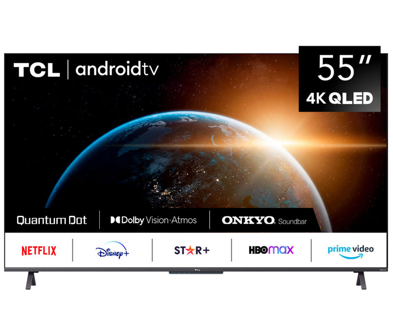 QLED TCL Android Smart TV 55" UHD 55C725