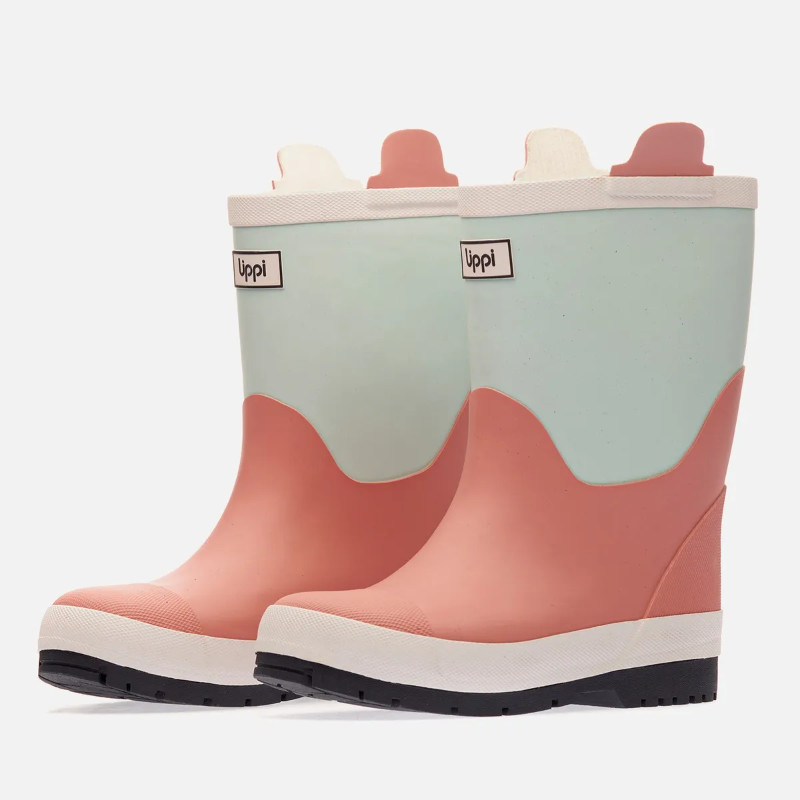 Bota De Agua Lippi Niña Muddy Boot Rosa Celeste