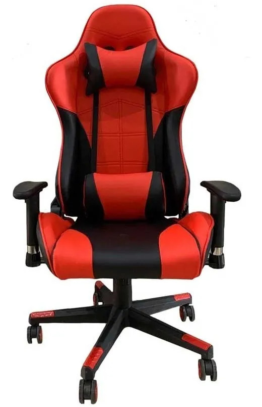 Silla Gamer Ajustable Color Negro/Rojo Dinon Ev10835