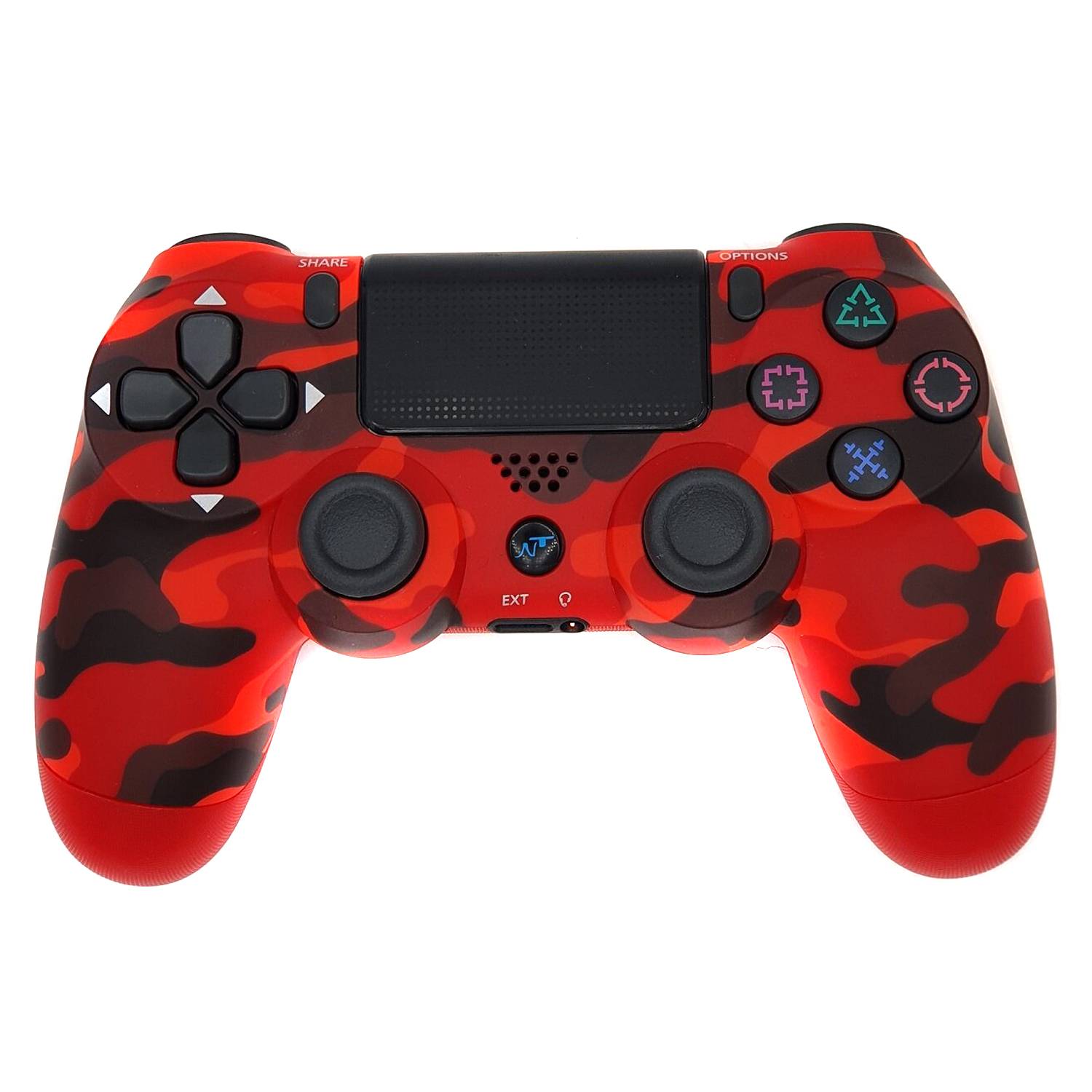 Control Gamepad Ps4 Camuflado Rojo Inalambrico Njoy Tech