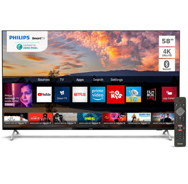 Led 58' Philips 4K Uhd Smart Tv