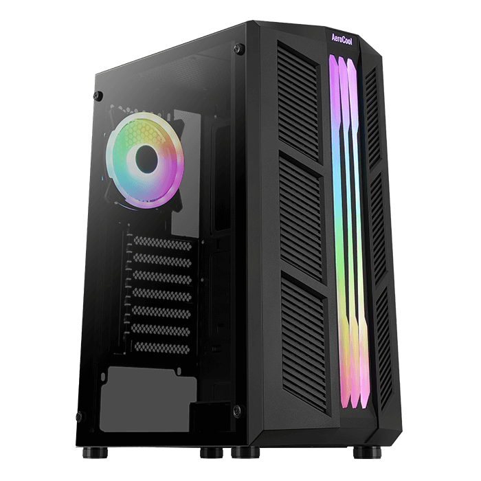 Gabinete Gamer Aerocool Prime, RGB, Vidrio templado, Mid-Tower, ATX, MicroATX, Mini-ITX