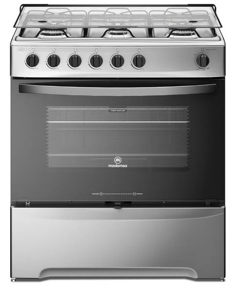 Cocina A Gas 6 Quemadores M 820 T Acero Inoxidable