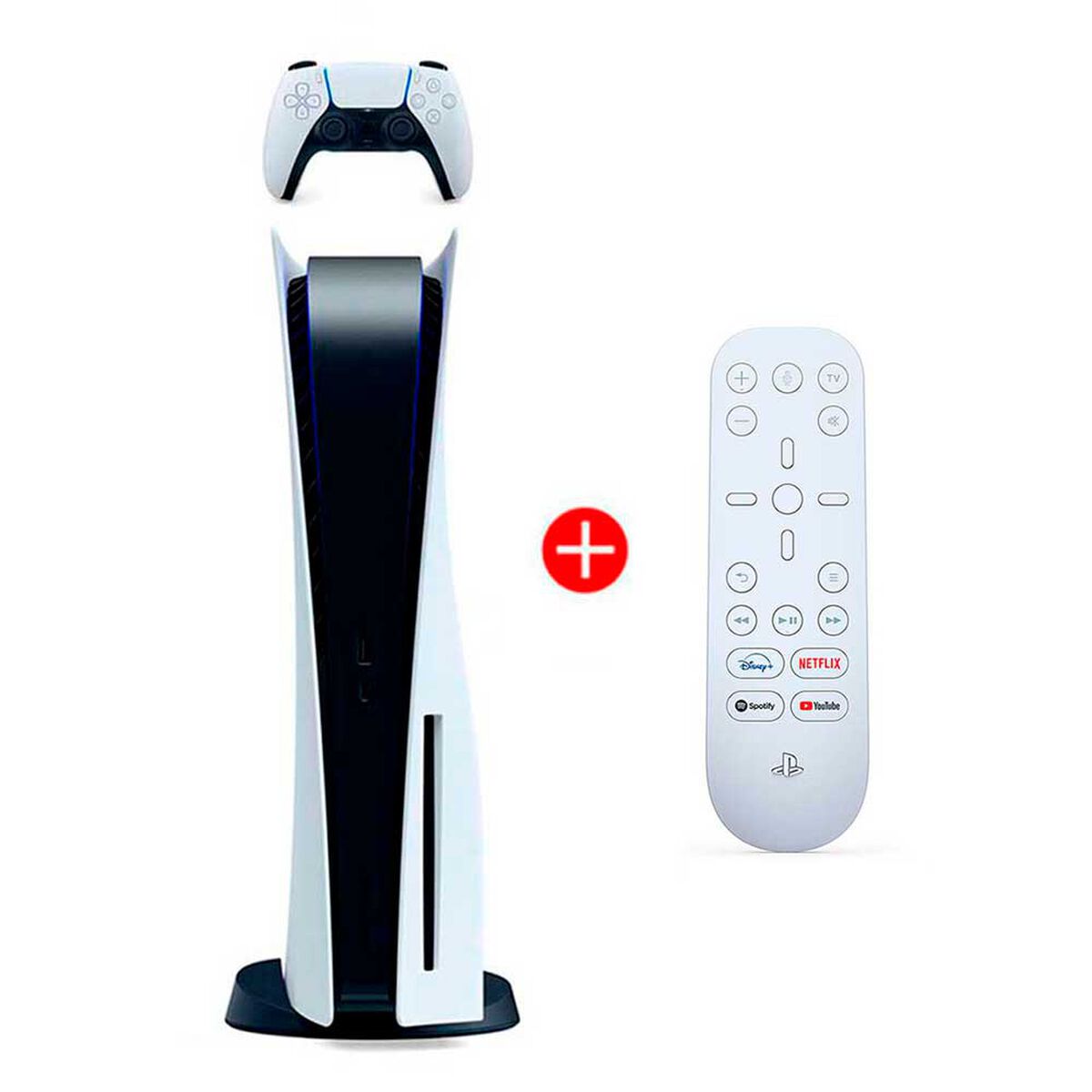 Combo Consola Sony PlayStation 5 + Control Multimedia PS5 Media Remote