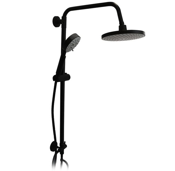 Columna De Ducha Stretto Venti Negro Mate