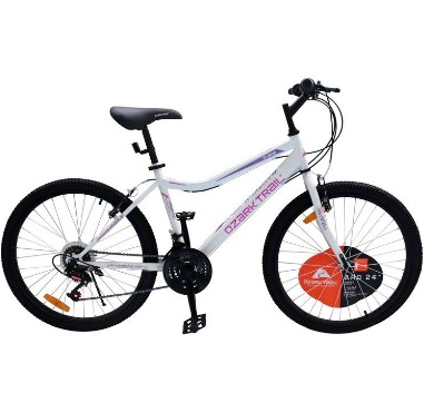 Bicicleta Mountain Bike Ozark Aro 24 Blanca/Rosada