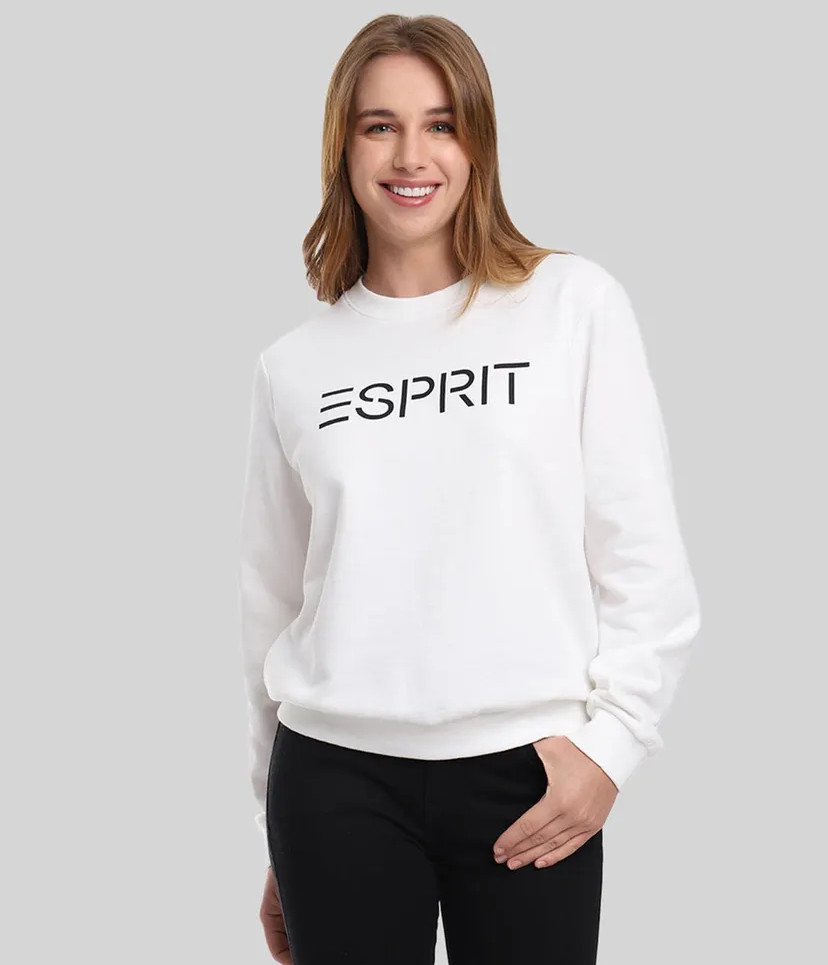 Polerón Mujer Logo Estampado Esprit