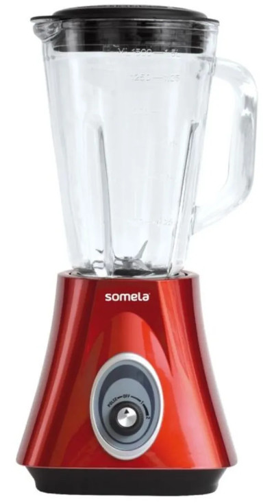 Licuadora Somela Berry Blender BL1400 1.5 L Roja Con Vaso De Vidrio