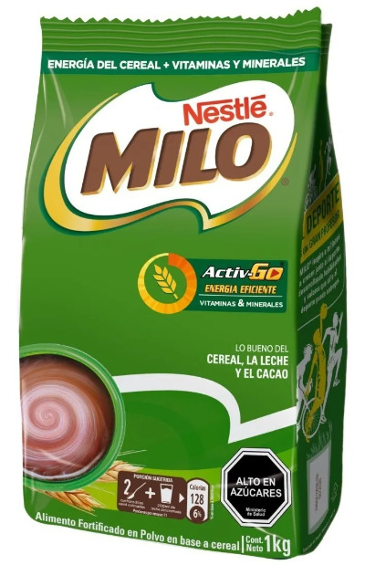 Saborizante Para Leche Milo Activ-go Bolsa 1000g
