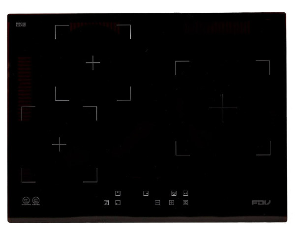 Encimera Vitrocerámica 3 Quemadores Black FDV