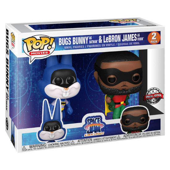 Funko Pop Sj2 Bugs As Batman Y Lebron As Robin