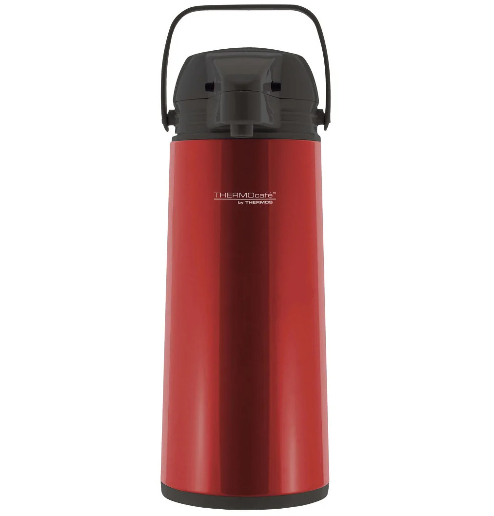 Termo Sifón De Vidrio 1,9lt Color Rojo Thermos